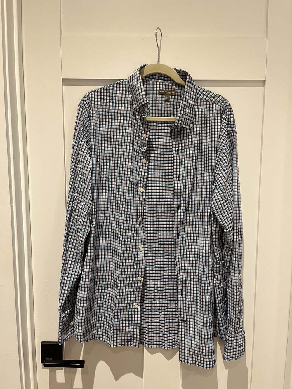 Peter Millar Summer Comfort Performance Gingham Plaid Button Down Shirt